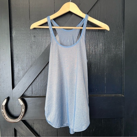 Lululemon What The Sport Singlet Iridescent Tank in Heathered Poseidon Gold Sz 2 - Picture 7 of 10